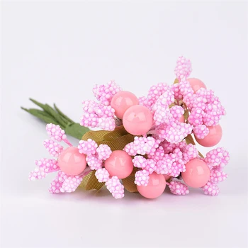 10PCS Berry Pearl Umelý Kvet Stamen Moruša Drôt Stonky pre Svadobné Dekorácie Lacné Veniec Falošné Kvety DIY Vyšívanie