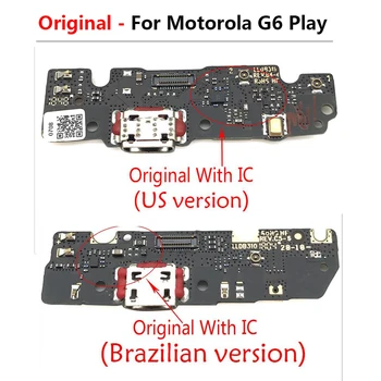 Originálne USB Nabíjací Port Konektor Rada Flex Kábel Pre Motorola Moto G6 Hrať S Mikrofónom Nahradiť Accessorie