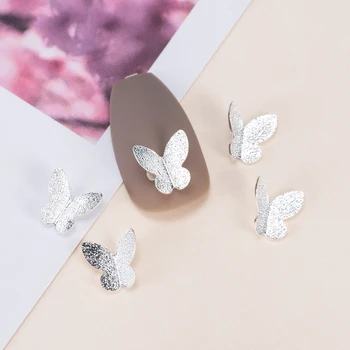 50 Ks 3D Kovové Zliatiny Butterfly Design Nail Art, Ozdoby Kúzlo Šperky Gem Japonskom Štýle, Manikúra DIY Dodávky Príslušenstvo