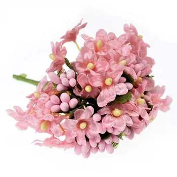 1 kytice Mini Gypsophila Umelého Hodvábu Kvetov DIY Svadobné Koláčiky Box Garland Dekorácie Materiálov