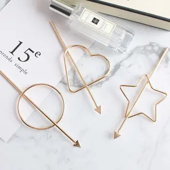 2018 Módne Kórejský Svadobné Daily Star Srdce Imitácia Perly Vlasy Stick Clip Pin Ozdoby, Šperky, Doplnky Pre Dievča Ženy