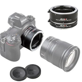 VILTROX GR-Z 12mm + 24mm Objektív držiteľ Kovové Čierne Makro Automatické Zaostrovanie Makro Adaptér Krúžok pre Nikon Z Mount Kamera cam