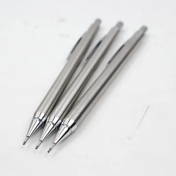 2 ks/veľa Kovu, Mechanické Ceruzky 2B 0,9 mm Vysoká Kvalita Striebra Automatická ceruzka Pre Profesionálne Maľovanie, Písanie Dodávky