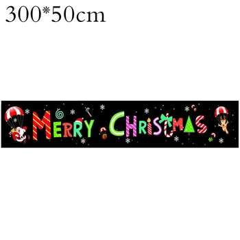 3*0,5 M Veľký Vianočný Banner Vonkajšie Vianočné Vlajka Ozdoby Na Vianočný Dekor Pre Domáce Garden Party Vianoce Noel 2021 Nový Rok 2022