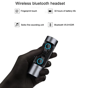 X8 TWS Bezdrôtová 5.0 slúchadlá IPX7 nepremokavé športové headset s mikrofónom, Dotykové ovládanie hlavy pre chytré telefóny, vv