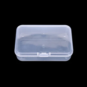 1x Mini Odolné Plastové Jasné, Transparentné Šperkov Náhrdelník Úložný Kontajner Prípade Box Držiteľ Plavidlá Organizátor