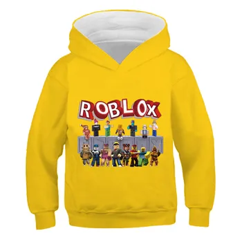Detské Robloxing sveter na jar a na jeseň nové bavlna detské oblečenie chlapec bežné cartoon dlhým rukávom sveter chlapec