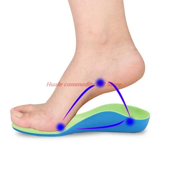 Nové 1Pair Nohy Nástroj Deti EVA Ortopedické Vložky Deti Topánky Ploché Nohy Arch Podporu Protetických Pad Oprava Zdravie Starostlivosť o Nohy