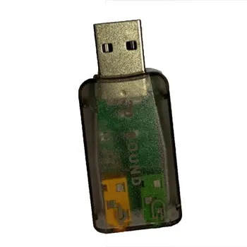 Nové Odolné Ľahká Plug & Play USB 2.0 3D pre Mikrofón Reproduktor, Audio Headset Zvukovú Kartu Adaptér 5.1 Kanálov pre PC, Notebook