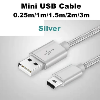 Kábel Mini USB 5pin USB Kábel Pre Čítačky Kariet Mobilných pevný disk, MP3, MP4 Prehrávač, Rýchlo Synchronizáciu Údajov Nabíjací Kábel Digitálneho Fotoaparátu