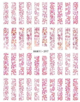 HANYI-397 NAJNOVŠIE JAPONSKO sakura ružový kvet JARI VZORY kvet 3d nail art nálepky odtlačkový šablóny diy nechtov nástroj dekorácie