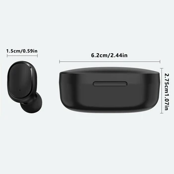 A6S TWS Plus Bezdrôtové Bluetooth Headsety, Slúchadlá Stereo Slúchadlá Šport Potlačením Hluku Mini Slúchadlá pre Všetkých Chytrý Telefón