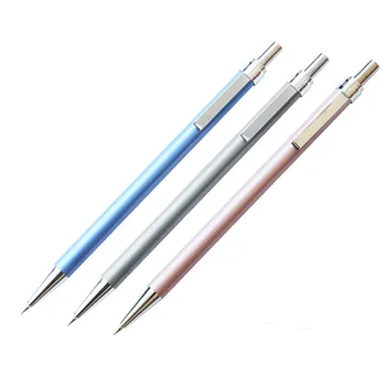 Deli 6492 školákov, mechanické ceruzky, kovové plne automatické pera 0,5 mm a 0,7 mm dieťa maľovanie ceruzka