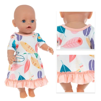 2020 Nový kvet sukne Doll Oblečenie vhodné Pre 18 palcov/43 cm narodil baby Doll oblečenie reborn Bábiky Príslušenstvo