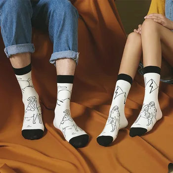 Nové Letné Tenké Biele Ponožky Ženy kórejský Japonský Harajuku Ponožky Dievčatá Preppy Štýl Mid-tube Ponožka Bavlna Skarpetki Damskie