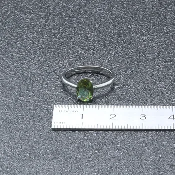 MH Zultanite Drahokam malé nastaviteľné prstene pre Ženy darček 925 Sterling Silver Zmena Farby Diaspore Kamenné Kruhy Jemné Šperky