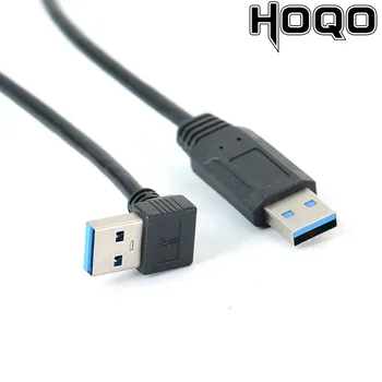 USB 3.0 muž na male koleno dátový kábel 60 cm vysoko-rýchlostný prenos rozšírené mobile pevného disku prípade HUBA revolúcie muž