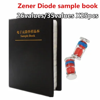 26values/35values X25pcs Zener Dióda package vzorkovníka 2v-47v LL4148 3.3 V, 3.9 V 6.2 V 9.1 V 11V 12V 22V 33V 39V LL34 1206