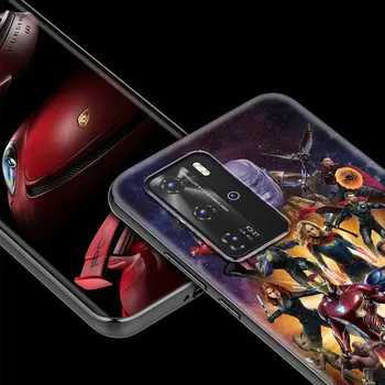 Marvel Avengers Infinity War Silikónové Telefón puzdro na Huawei P30 Smart Lite Z P50 P40 Pro Plus P4Lite E P20 P10 Coque Zadný Kryt