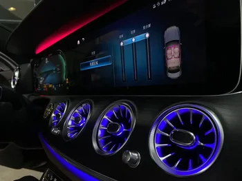 64 Farieb LED Vetracie Otvory, 3D Rotačné ý v ýškov ý Reproduktor Reproduktor Pre Mercedes Benz W213 E-Class AMG E43 E53 E250 Interiéru Okolitého Svetla