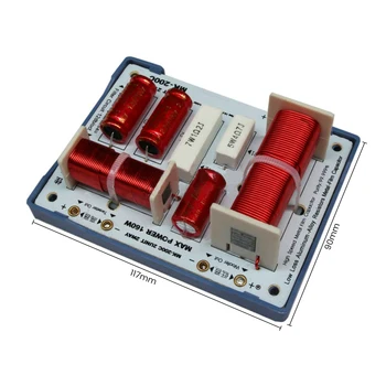 Kasun MK-200C 2 spôsoby, ako 160W Audio Reproduktorov Crossover Výšok+Bass Stereo HiFi Samostatných Delič Frekvencie Reproduktor Filter 3200Hz 1PC
