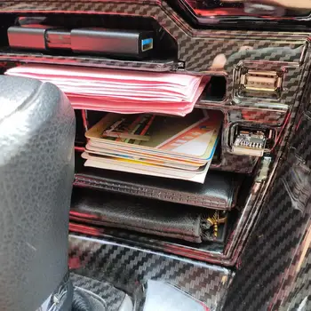 Konzola Úložný Box Mince Vaničky Karty Organizátor s dvomi USB Zásuvky Kábel pre Honda Civic 2016-2020 Auto Doplnky Interiéru