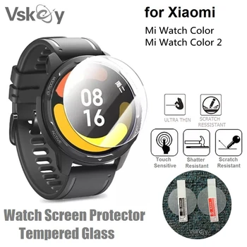 3KS Tvrdeného Skla pre Xiao Mi Watch Color 2 Screen Protector Smartwatch Ochranný Film