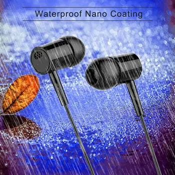 Stereo Bass Slúchadlá 3,5 mm In-Ear 1.1 m Káblové Ovládanie Športové Headset Káblové Slúchadlá Pre Huawei Xiao Všetky Telefón S Mikrofónom