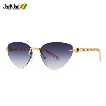 JackJad Módy v Pohode Jedinečný bez obrúčok Cat Eye Style slnečné Okuliare Pre Ženy Vintage Classic iny Dizajn Značky Slnečné Okuliare Odtiene GG069
