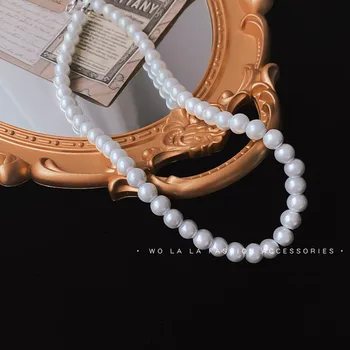 2021 Lete Nové Produkty, Perlový Náhrdelník Vintage Clavicle Reťazca Goth Šperky Darček Trendy Častý Elegantná Choker Golier Mujer