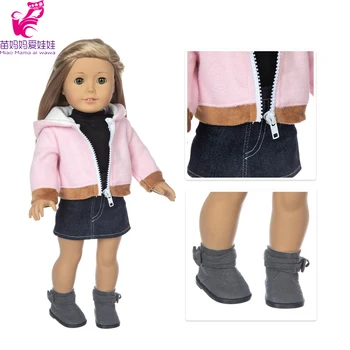 Bábika Oblečenie pre 18-Palcové Dievča Bábiku Hoody Kabát Dieťa, Hračky, Oblečenie Baby Girl Dary