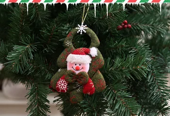 Ynaayu 1pcs Vianočný Strom Visí Omaments Krásne Santa Claus Party Dekorácie Vianočné Snehuliak Prívesky Pre Veselé Vianoce