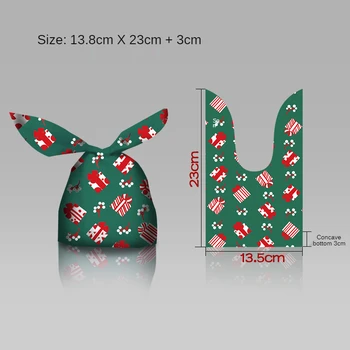10Pcs Vianočný Darček Taška Candy Bag Snowflake Ostrý Šnúrkou Taška Nový Rok 2022 Veselé Vianočné Ozdoby Noel 2021 Navidad