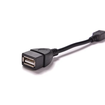 Mini 5pin USB Samec na USB 2.0 Typu A Female OTG Host Kábel Adaptéra 10 cm Čierna OTG Kábel Pre mobilný telefón, Tablete, MP3, MP4 Fotoaparát 1PC