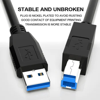 USB 3.0 Tlačiareň Dátový Kábel usb 3.0 Námestie Port USB HP hp, Canon, Epson Print Kábel USB B 1 M 5M 10 M 15M