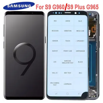 PÔVODNÉ AMOLED pre SAMSUNG Galaxy S9 Dotykový LCD Displej Digitalizátorom. S9 Plus Lcd G960 G965 S Rámom obrazovka Čierna Bodka Náhradné