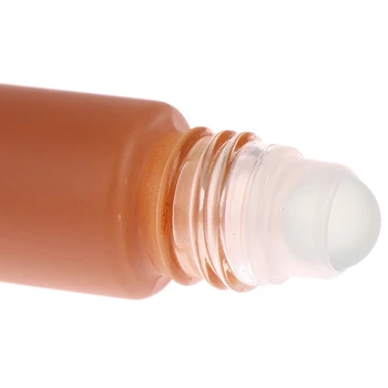 10 ML Sklo Esenciálny Olej Prejdite Na Fľašu Kovového Valca Loptu Parfum Aromaterapia pre miešanie dávkovanie masážne oleje