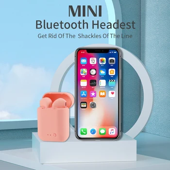 Fone Bluetooth Slúchadlá Bezdrôtové Slúchadlá Matný Slúchadlá Vodotesné Slúchadlá S Mikrofónom Slúchadiel Pre Redmi Samsung Iphone MINI-2