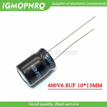 10PCS 400V6.8UF 10*13 6.8 UF 400V 10*13MM Hliníkové elektrolytický kondenzátor