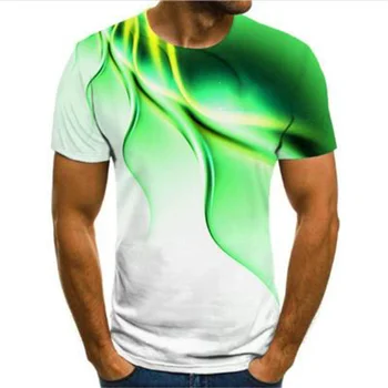 Fashion T-Shirt Pre Mužov 2021 Lete 3D Eagle Tlač pánske Tričko Priedušná Street Style Šitie T-košele, Topy Pánske Veľkosti 4XL