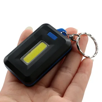 Mini 3Mode Keychain Baterka Vrecku COB LED Pracovné Svetlo Baterky Super Jas Biela Lampa camping, turistiku, rybolov