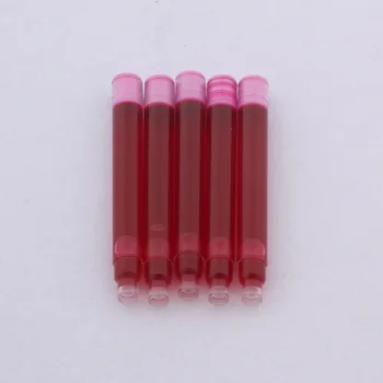 20pcs červené ružové Plniace Pero Atramentová náplň Converter Čerpadla 2.6 mm Kazety náplň Pera