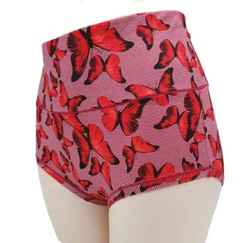 Vysoký Pás Nohavičky Plus Veľkosť Bielizeň Panti 3D Butterfly Tlač Ženy Šortky 2022 Nové Pánty Chudnutie Modálne Dámske Nohavičky