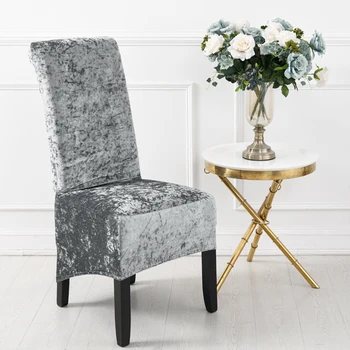 Xl veľkosť bling dekorácie hrubé velvet zahŕňa stoličky, poťahy pre jedálne, stoličky kryt elastické pevné úsek stoličky kryt