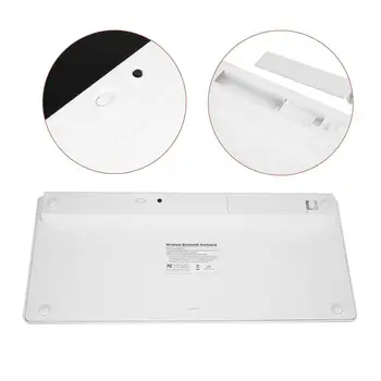 Striebro Ultra-slim Bezdrôtová Bluetooth Klávesnica Pre Vzduch pre ipad Mini pre Mac Lpatop Tablet