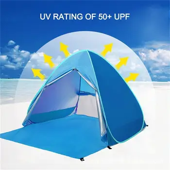 Prenosné Plážový Stan UV Ochrany Pop-up Camping Stan Slnku Útulok Pre Oudoors Rybárske potreby na Kempovanie Turistika Pláži Cestovné Dropship