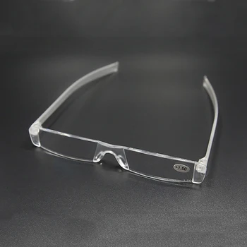 Bez Obrúčok Okuliare Na Čítanie Živice Jasný Objektív Ženy Muži Prenosné Pero Trubice Prípade Presbyopia Okuliare +1.0 1.5 2.0 2.5 3.0 3.5 4.0