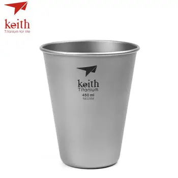 Keith Čistého Titánu Pivo Hrnčeky Drinkware Outdoor Camping Farebný Titán Kávu, Poháre Ultralight Cestovný Hrnček 350 ml 450 ml 40 g 45 g