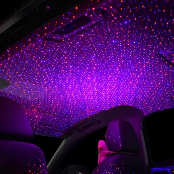 USB dekoratívne LED lampa strechy nočné svetlo projektora pre Toyota Camry Corolla RAV4 Yaris Highlander/Land Cruiser/PRADO Vios Vitz/