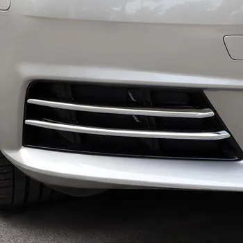 Chrome ABS, Predné Hmlové Svietidlo Výbava Pásy 4Pcs Pre Audi A4 2017 2018 Auto Styling Nárazníka Dekorácie Obtlačky